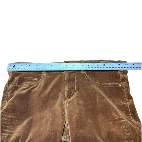 ANTHROPOLOGIE Pilcro Cotton Cognac Velvet 5 Pocket Skinny Jeans Low Rise Sz 28 - Picture 5 of 11